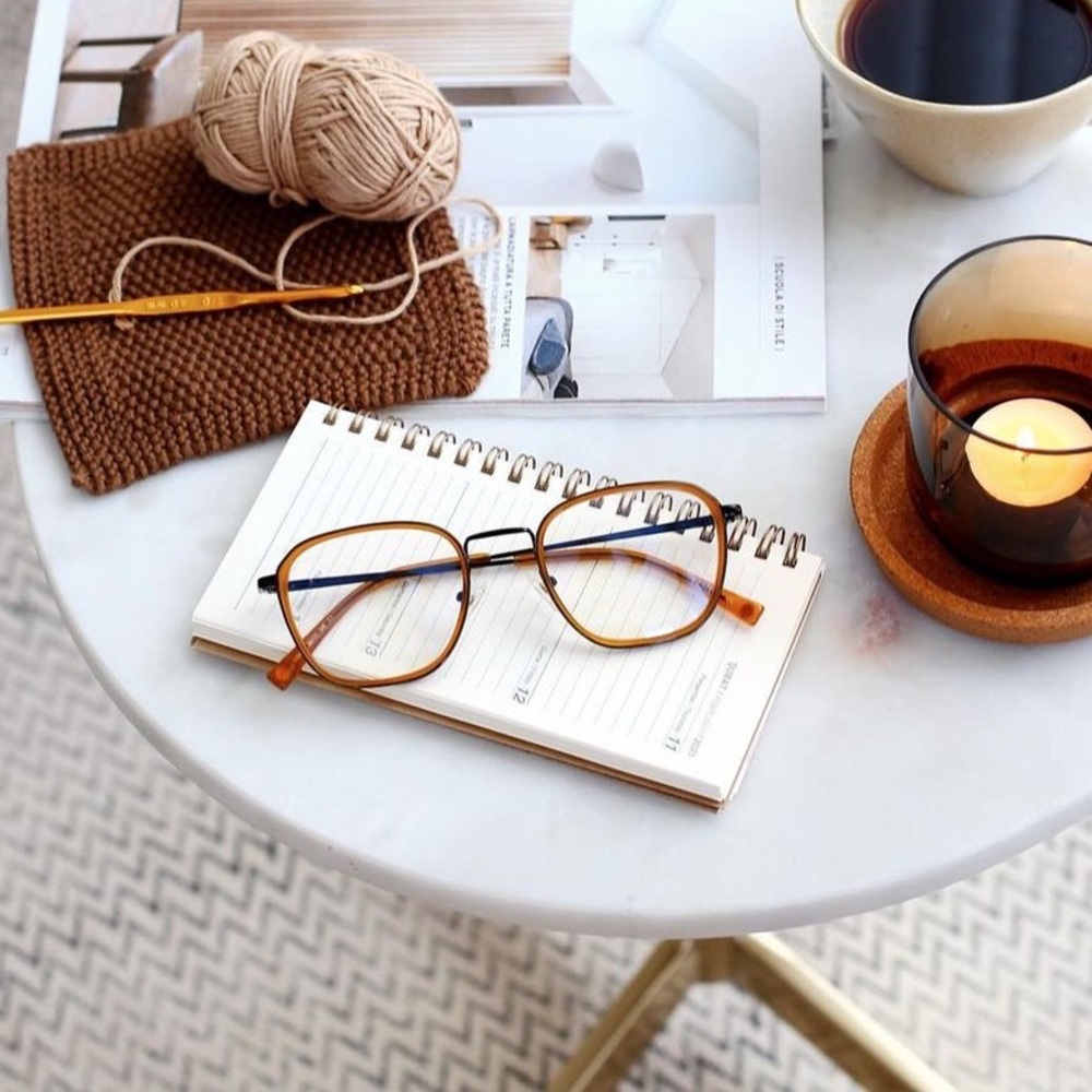 TIJN Cecil Maple Syrup Non-Prescription glasses